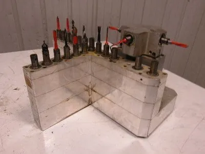 Weeke BP12 22 Position Main Drill Head Tool Holder Assembly From CNC Router