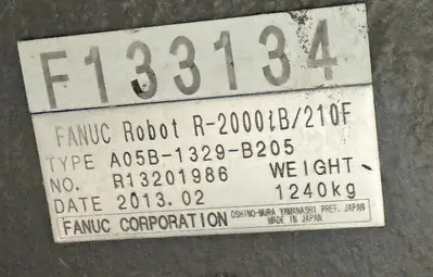 Used 2013 FANUC FANUC R2000IB/210F Robots Michigan US | RAB Industries, Inc. #726475