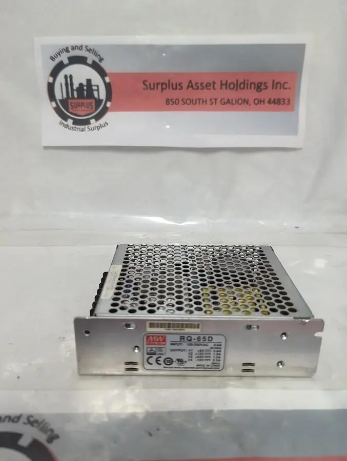 Used MEAN WELL RQ-65D Miscellaneous Equipment (Electrical & Power) Ohio US | Surplus Asset Holdings #1399516