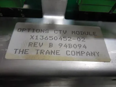 Trane X13650452-02 Chiller Options CTV Module Rev. B Used