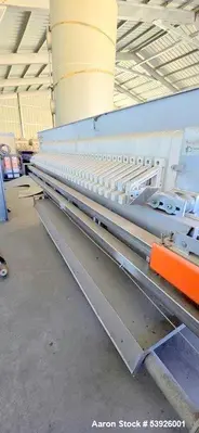 Unused SINO XMZ50/870 Hydraulic Filter Press – 50m² Solid-Liquid Separation System. Gold Mining Leach Plant.