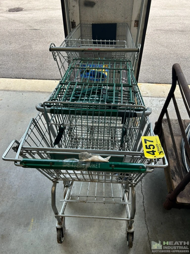 Used _UNKNOWN_ (3) SHOPPING CARTS Retail Store Fixtures Illinois US | Heath Industrial Auction Services #1380026
