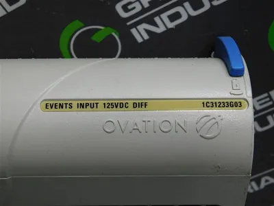 Westinghouse Emerson 1C31233G03 Ovation Events Input 125VDC Diff Used