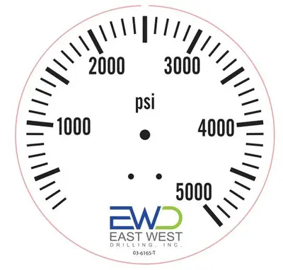 New | in-Stock 2026 SPAN 5,000 PSI LIQUID-FILLED 4" PANEL-MOUNT PRESSURE GAUGE Universal Pressure Meters Pennsylvania US | East West Machinery & Drilling #1574051