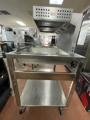 Used Marshall Used Marshall 145486SS Commercial Stainless Steel Deep Fryer Warming Dump Station 120V Heated Cabinets & Displays Illinois US | Falcon Restaurant Supply #1375721