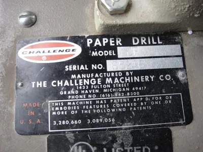 Challenge JF Paper Drill