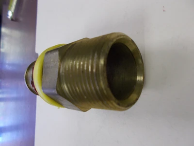 New 1" Brass Hole Barb X 1 3/16" Male NPT Adapter (Lot of 3)