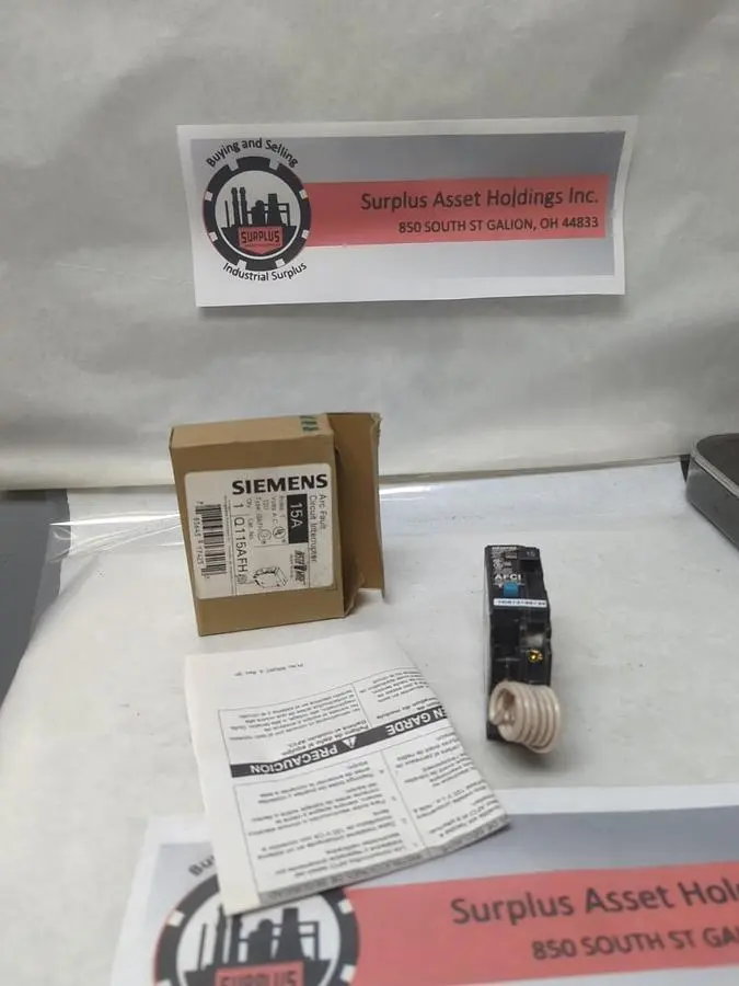 New | in-Stock SIEMENS Q115AFH Miscellaneous Equipment (Electrical & Power) Ohio US | Surplus Asset Holdings #1243241