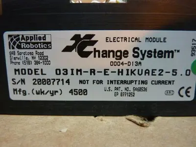 NEW APPLIED ROBOTICS INC 03IM-R-E-HIKVAE2-5.0