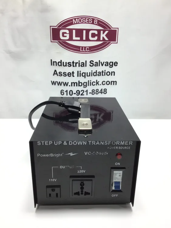 Used POWERBRIGHT VC-4000W Transformers | Moses B Glick #990803