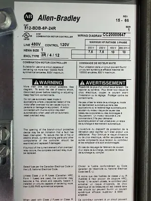 New | in-Stock ALLEN-BRADLEY 512-BDB-6P-24R Starters | Surplus Asset Holdings #1205247