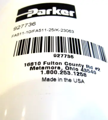 NEW PARKER 927736 FILTER FA511-10/FA511-25/K-23063