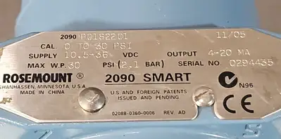 USED Rosemount Rosemount 2090 PG1S22C1
