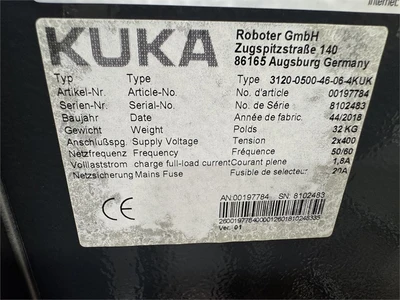 Used 2019 KUKA KR-16-R1610 Robotics California US | MachineryMax #1474684