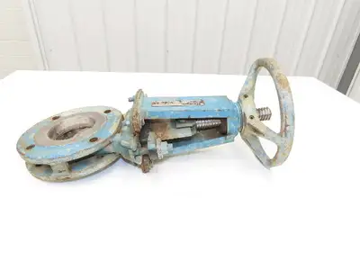 DeZurik 827 Flanged 3" Knife Gate Valve Rising Stem 316SS Disc Metal Seat