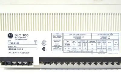 USED ALLEN BRADLEY 1745-E105 EXPANSION UNIT SER.C 1745E105