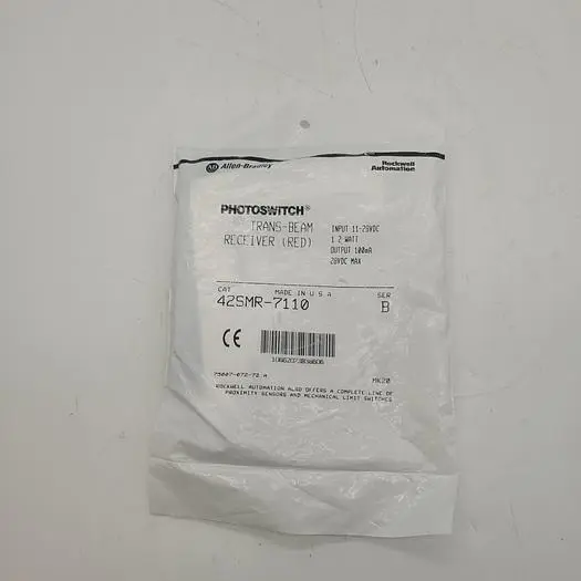 New | in-Stock ALLEN-BRADLEY ALLEN-BRADLEY PHOTOS WITCH TRANSBEAM RECEIVER 425SMR-7110 SER.B Sensors | ND Industrial Surplus #1212136