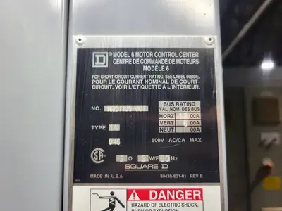 USED SQUARE D MODEL 6