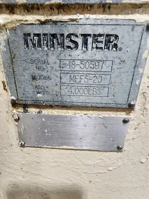 USED MINSTER MEF5-20; MRH10-26; MSH-20-26