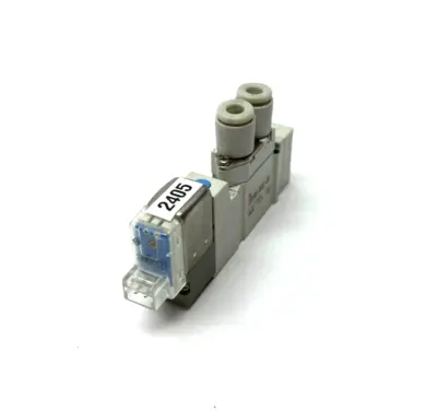 SMC SY3120-5LOZ-C6 5-Port 2-Position Solenoid Valve Plastic Tube Fittings - Used