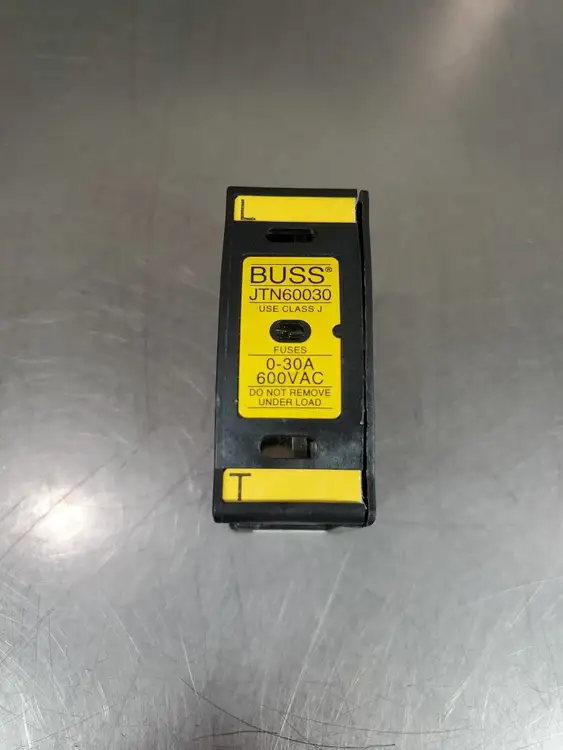 Used Bussmann JT60030 Fuse Holder w/LPJ-10SP 600VAC/300VDC Fuse Fuse Accessories | Palmetto Automation #1156135
