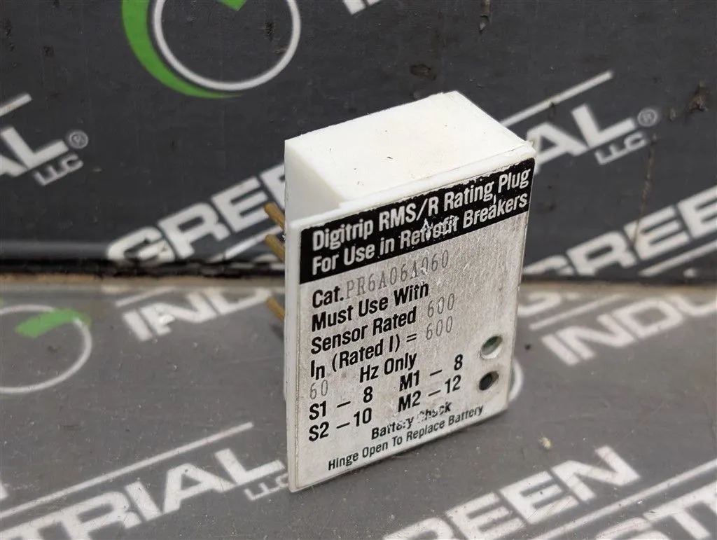 Westinghouse PR6A06A060 Digitrip RMS/R Circuit Breaker Rating Plug 600A Used