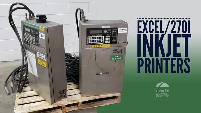 Used VIDEOJET EXCEL/270I Ink Jet Printers British Columbia CA | Steep Hill Equipment Solutions #762166
