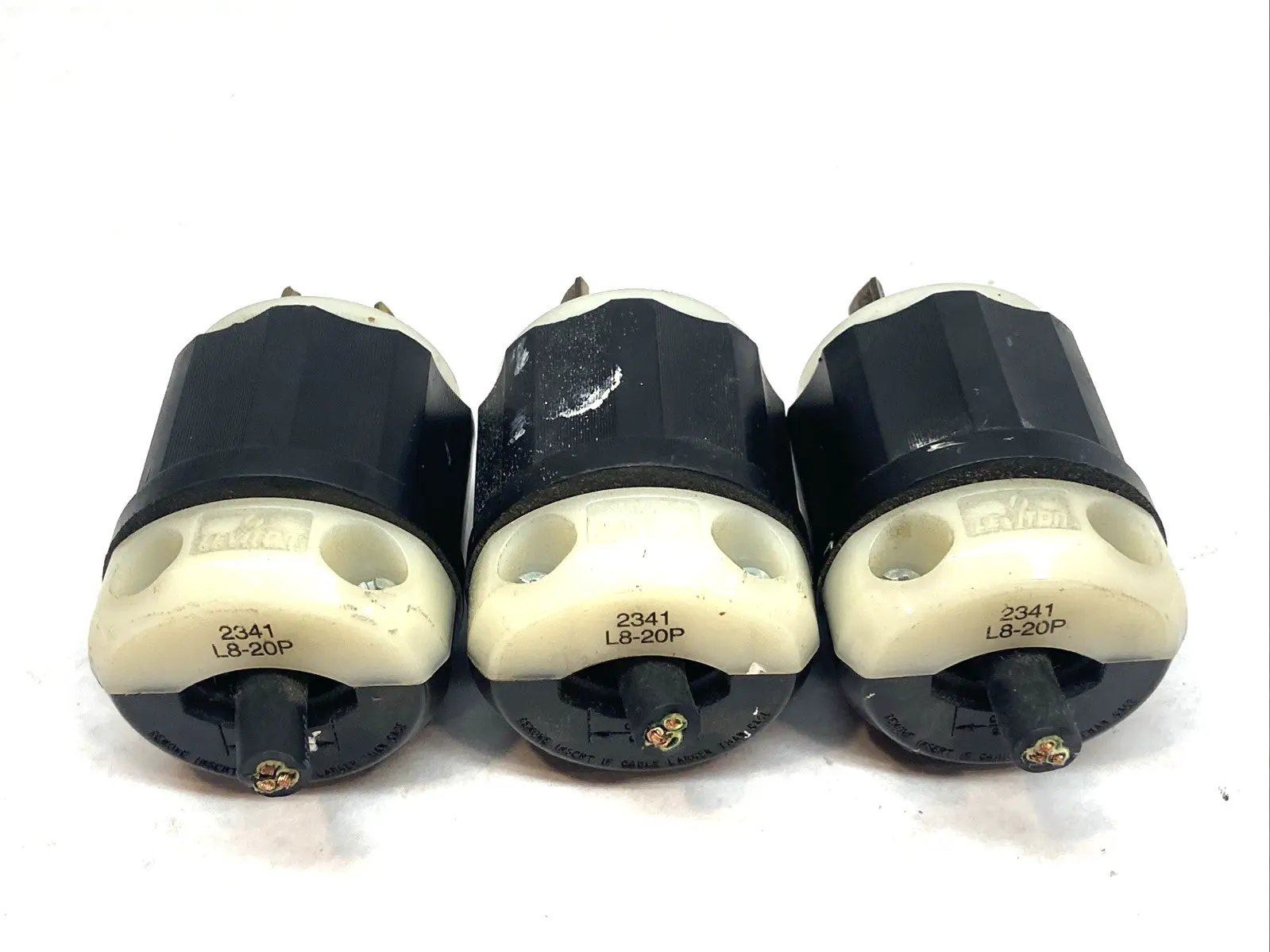 Used Leviton Twist-Locking Plug 20A 480V 2341 LOT OF 3 Bus Bars & Plugs Michigan US | Maverick Industrial Sales #1400806