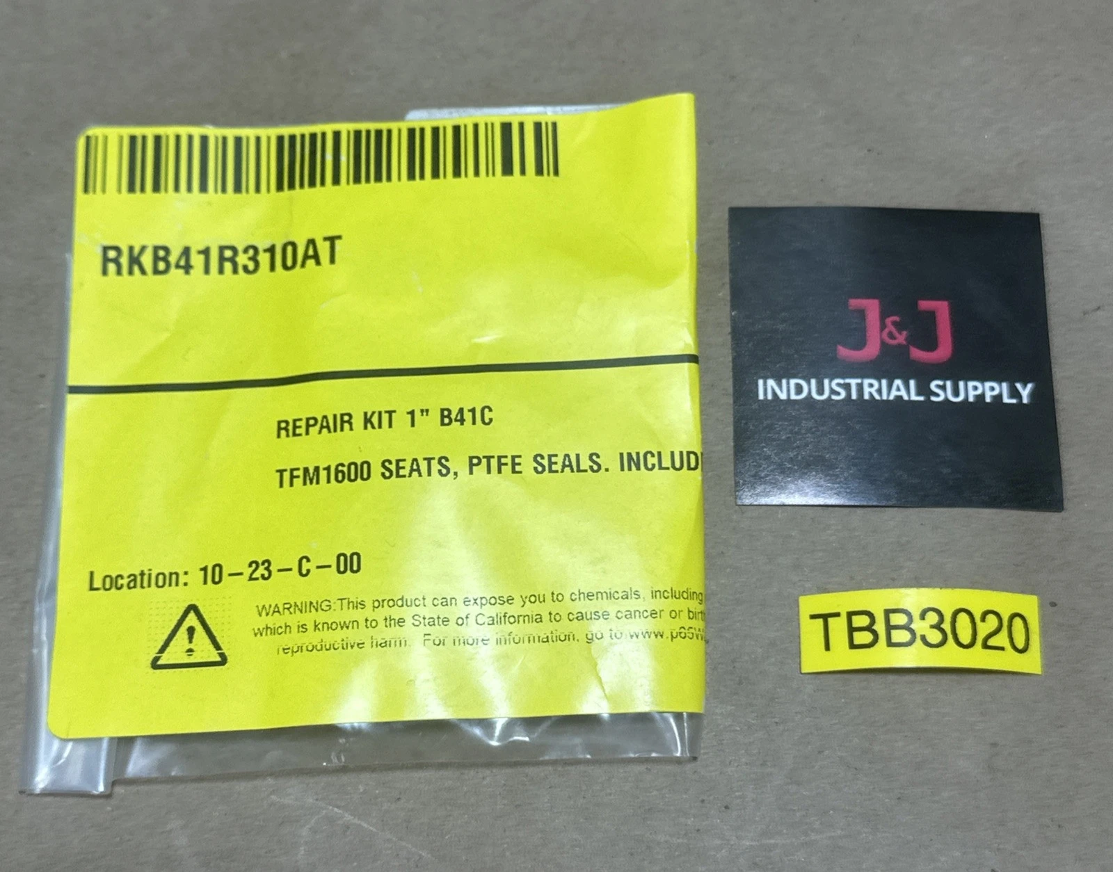 NEW SEALED- RKB41R310AT Repair Kit 1” B41C Series TFM1600 Seats & PTFE Seals