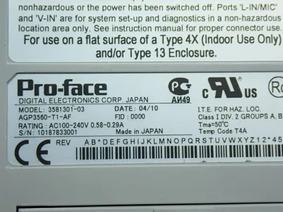 USED PROFACE AGP3560T1AF
