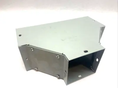 USED NVENT HOFFMAN WIREWAY T-SHAPE 4" X 4"  STEEL GRAY