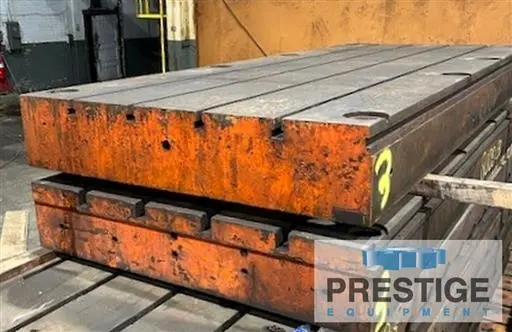 60" x 144" x 12" Cast Iron T-Slotted Floor Plate, Qty. 2