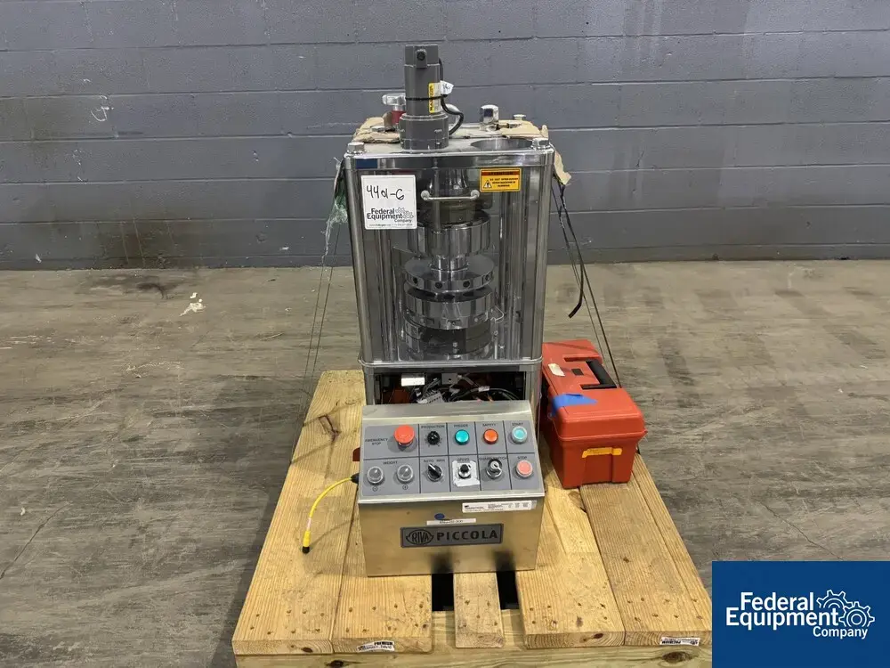 USED Riva Riva Piccola Rotary Tablet Press 10 Station, B Tooled