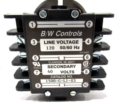 NEW B/W CONTROLS 1500-C-L1-S3 LIQUID LEVEL CONTROL RELAY 1500CL1S3