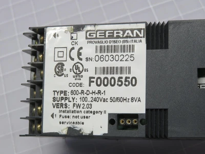 Used GEFRAN _UNKNOWN_ Temperature Controls | OCO Industrial #1621863