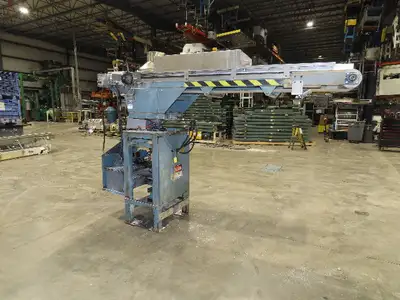 Proctor & Schwartz Hydraulic Powered Swivel Arm Feed Conveyor Food Processing