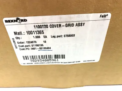 USED REXNORD VERTICALLY SPLIT COVER GRID ASSEMBLY 758303