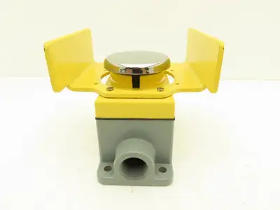 Allen Bradley 800P-S1CG1A Palm Operated Push Button Chrome 1 NO - 1 NC Contact