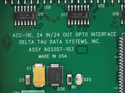Delta Tau ACC-11E CPU Processor Card 24 In 24 Out LO PWR With 3 Face Plates