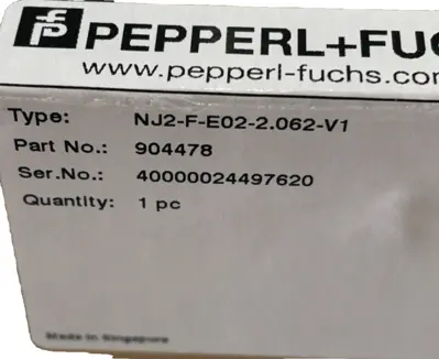 NEW PEPPERL+FUCHS 904478 POSITION SWITCH NJ2-F-E02-2.062-V1