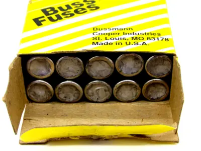 NEW LOT OF 10 BUSSMANN ABU-3 FUSES ABU3