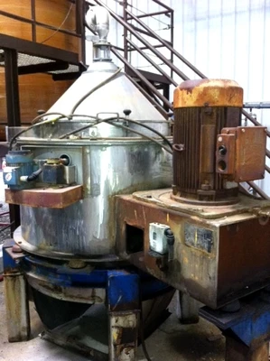 Guinard C-40 PHLB JV continuous screening centrifuge, 316SS.