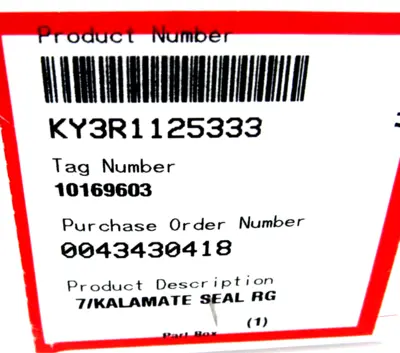NEW LOT OF 2 FLOWSERVE KY3R1125333 7/KALAMATE SEAL RG