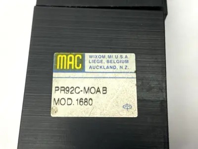 USED MAC VALVES PNEUMATIC PRESSURE REGULATOR MISSING SCREW