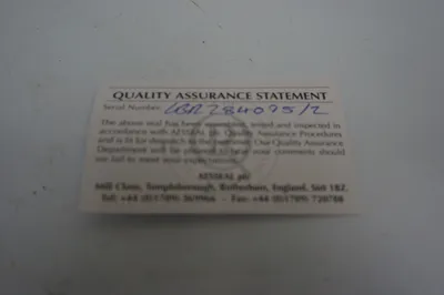 NEW AESSEAL AZA3869TSTCV01/GBR284095/2 PUMP SEAL