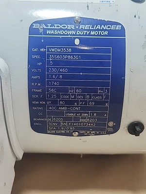 NEW Baldor 35S603P863G1