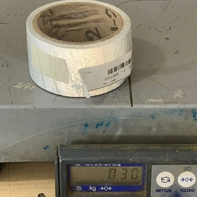 (4) 2” Silver Reflective Tape & (1) 1” P/N ?? Feet Per Roll?? .30lbs Per Roll