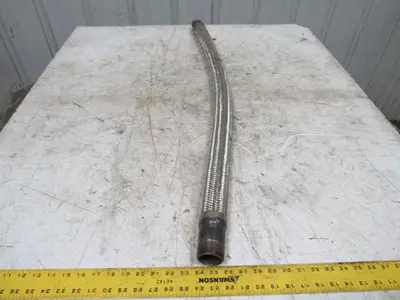 Tork Products 1108964 1-1/2" Stainless Steel Braided Hydraulic Hose W/48mm Male