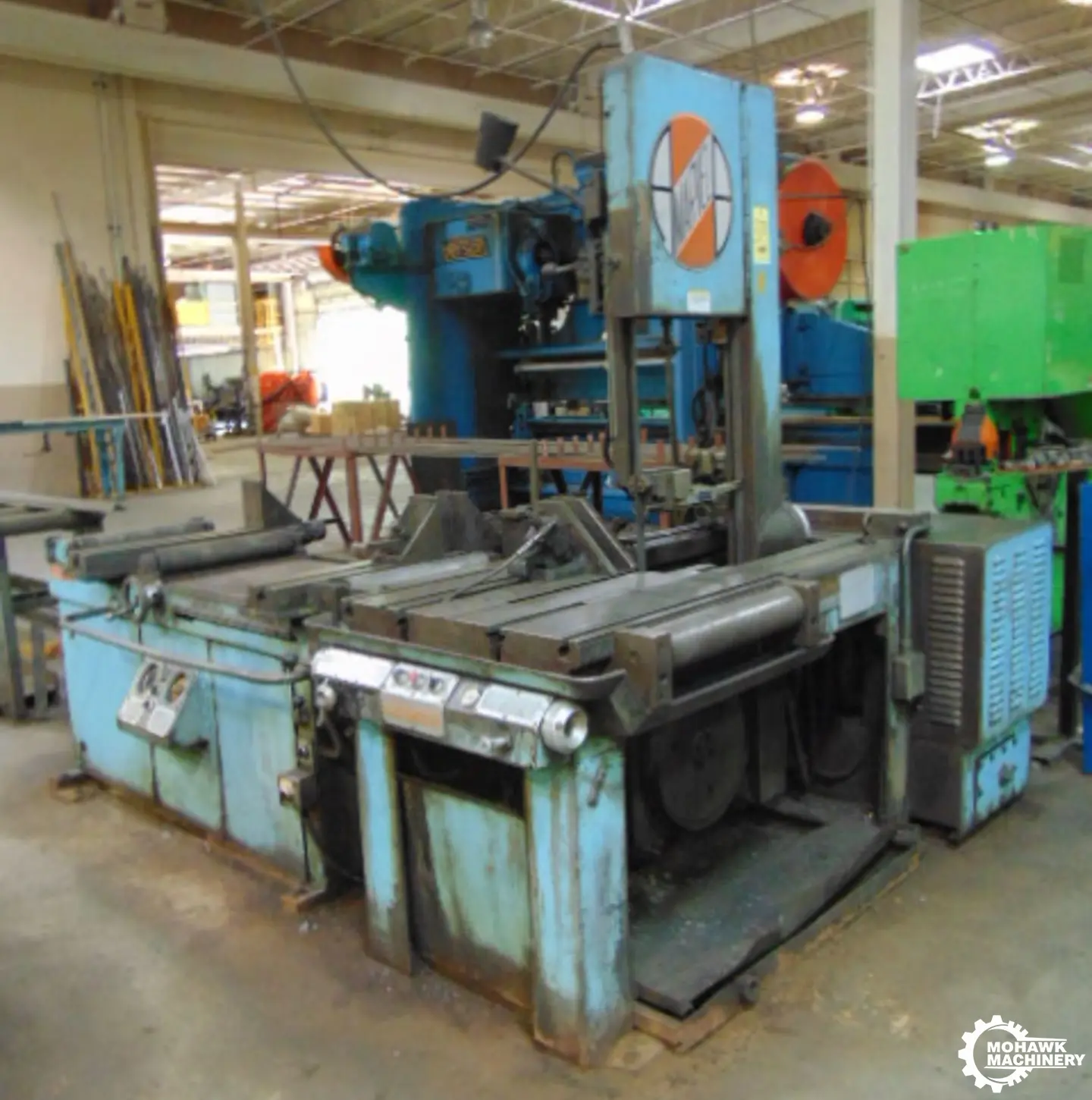 18" x 20" MARVEL "81A" TILTING-HEAD AUTOMATIC VERTICAL BAND SAW w/72" AUTOMATIC MULTI-CYCLE SHUTTLE FEED