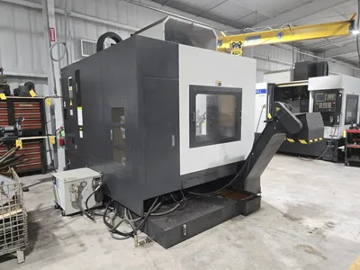 2018 Leadwell V-50i VMC w/ 30-Slot ATC, Conveyor, Kurt Vise, Fanuc Oi-MF Controller